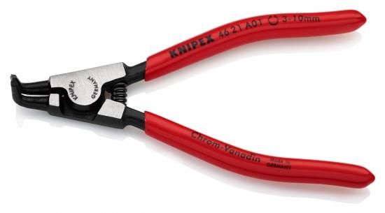 Knipex 46 21 A01 pol. plast. 125mm 3-10mm curved circlip pliers
