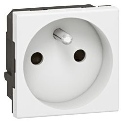 Legrand 077113 French socket 4qmm SK 2-module white, (white)
