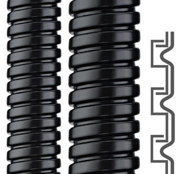 Flexa 12011112013 SPR-PVC-AS AD17 13x17mm black metal protection hose
