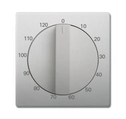 Busch-Jaeger 1771-866-103 Central plate, with rotary knob, with print stainless steel