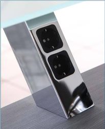 Strate BKSS017055.ED bar console 70x70mm, angled, stainless steel look