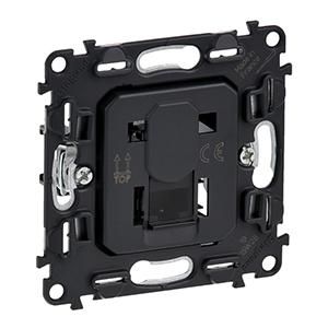 Legrand 753044 insert . 1xRJ45 CAT6A UTP , (black)