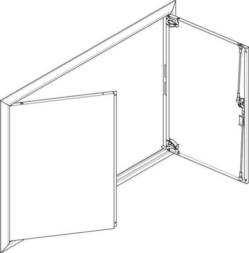 ABN for flush-mounted flat distributor 4x6 row ESPRO cover frame with solid door (GBRU46T)