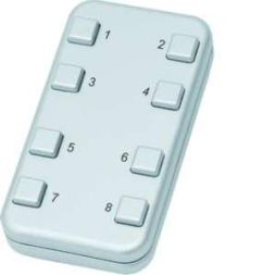 Eltako 30000419 wireless mini handheld transmitter FMH8-al/an 8 channels aluminum/anthracite soft