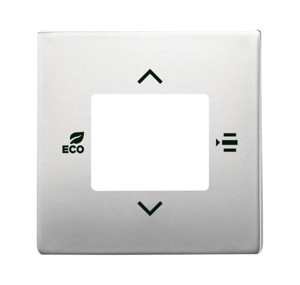 Busch-Jaeger 6109/03-866 Central plate for room temperature controller or room temperature controller with CO2/humidity stainless steel
