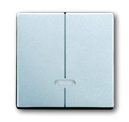 Busch-Jaeger 6545-83 control element, with glow lamp aluminum silver