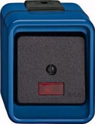 MERTEN 372675 rocker control switch blue/changeover impact resistant