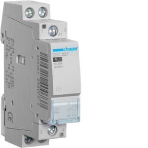 Hager ESC227 contactor 25A 1S+1OE 230V