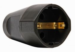 Kopp 182106000 16A 250V IP20 brown SCHUKO shell coupling