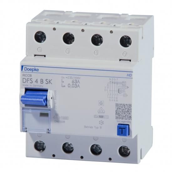 Doepke 09144998HD DFS 4 063-4/0,03-B SK HD 4-pole 63A residual current circuit breaker all-current sensitive