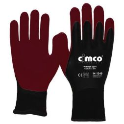 Cimco 141242 Winter Soft dark red/black size 10/XL work glove