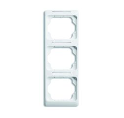 Busch-Jaeger 1733 NSKA-24G cover frame, 3-way frame studio white high gloss