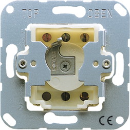 Jung 104.28 key switch with dismantling protection, 10 AX 250 V ~, blind reversing switch, 2-pole (2 drives), without claws