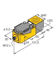 Turck 1540502 BI15U-CP40-VP4X2-H1141 Inductive sensor