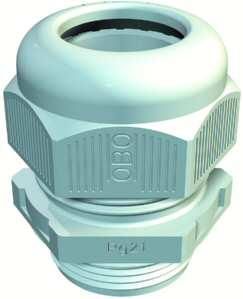 OBO Bettermann V-TEC PG42 light grey cable gland, 2024799