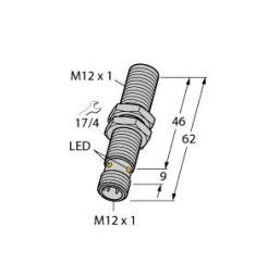 Turck 1615001 BI3NF-EM12HE-AP6X2-H1141 Inductive sensor