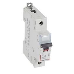 Legrand 409433 Circuit breaker DX3 D20A 1P 10KA 1M