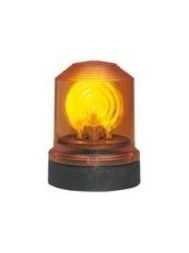 Grothe DSL 7307 orange 12/24V DC IP55 rotating mirror light, 37307