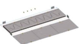 ABB Striebel & John RB58S base plate with sinus flange 5-field wide, depth 800 mm, 2CPX045819R9999