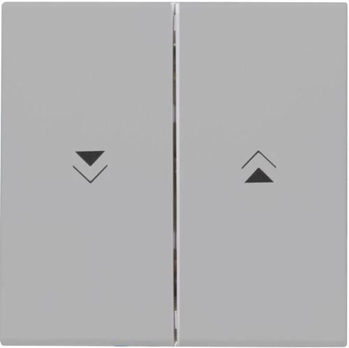 Kopp 490339004 HK07 with arrow symbol grey matt double rocker switch