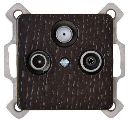 Kopp 917137088 MILANO TV/RF/SAT digital compatible wenge antenna socket