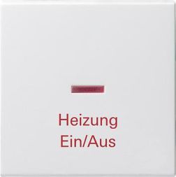 Gira 067827 rocker control heating on / off system 55 pure white matt