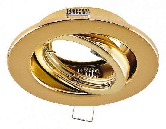 EVN 517421 round black gold GX5.3 max.50W 12V recessed ceiling spotlight