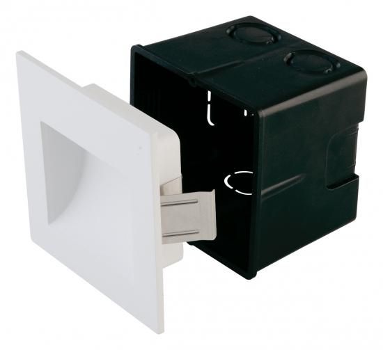 EVN P654030102 quad. white IP65 2W 3000K 120lm LED wall light