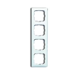 Busch-Jaeger 2514-214K-102 Reflex SI Linear cover frame, 4-way frame alpine white