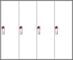 ABN GST495 for escape routes 4-door special door set (GST49-5)