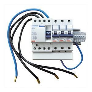 Gewiss GW96080 RCD/LS fully wired meter outlet kit
