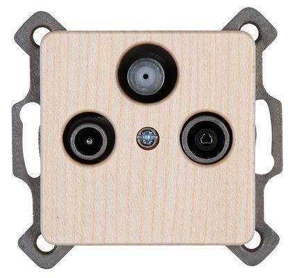 Kopp 917139080 MILANO TV/RF/SAT digital compatible maple antenna socket