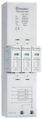 Finder 7P.04.8.255.S007 Type 1+2 three-phase TN-S and TT networks 7.5kA combined arrester
