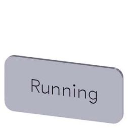 Siemens 3SU1900-0AC81-0EB0 labeling plate 12.5x27 Running