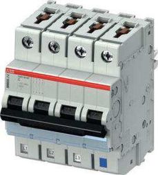 ABB Stotz-Kontakt S403M-K4NP, miniature circuit breaker K,4A,NP,10kA,4P,pluggable protected neutral conductor, 2CCS573103R8337