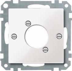 MERTEN 468019 Central plate polar white glossy System M