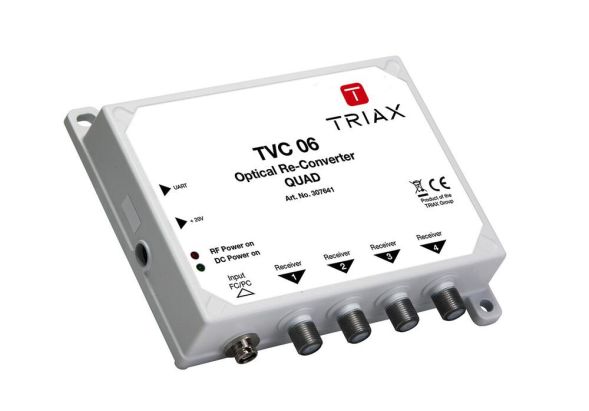 Triax 307641 TVC 06 1 x SAT + terr for Opto-LNBs Opto-Quad-Reconverter