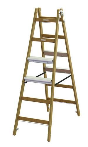 PROTEC.class PHSSLASB26 PHSLAB26 + aluminum steps on both sides 2x6 wooden stepladder