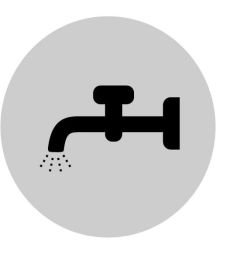 Eaton M22-XDL-W-X16 button lens, flat white, symbol liquid, 218314