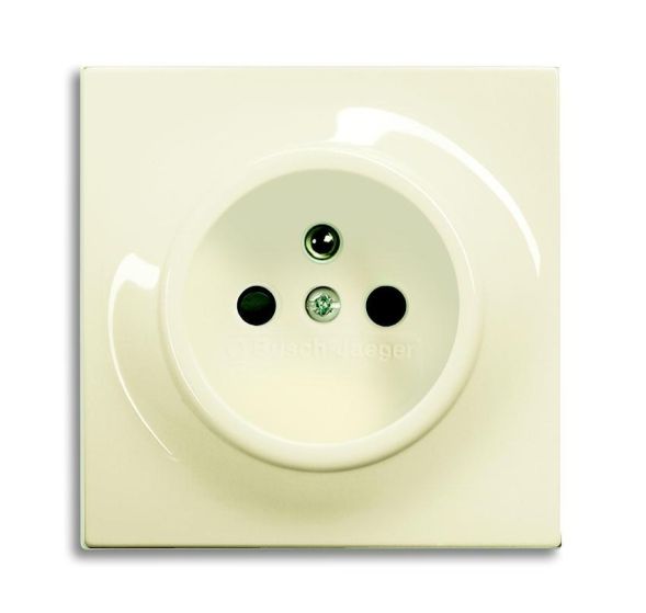 Busch-Jaeger 20 MUC-72-500 socket insert, with earthing pin special plug devices ivory/white