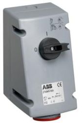 ABB Stotz-Kontakt 316MVS11 , Switchable wall socket, 16 A 11h, IP44, 3P+E , 2CMA167658R1000