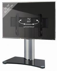 VCM WINDOXA-MAXI black glass TV stand