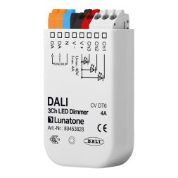 LUNATONE 89453828 DALI LED dimming actuator CV DT6 UP | 3-fold, 4 A