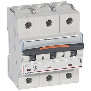 Legrand 409734 Circuit breaker DX3 B50A 3P 25KA 4, 5M
