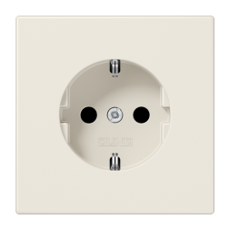 Jung LS1520KI SCHUKO socket, 16 A 250 V ~, integrated increased contact protection, SAFETY+, Duroplast, LS series, white