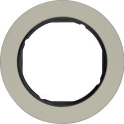 Berker 10112004 frame stainless steel/black series R.classic