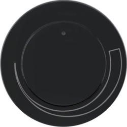 Berker 11372035 Centre piece with control knob for speed controller black, glossy Berker R.1/