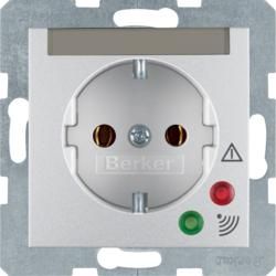 Berker 41081404 SCHUKO socket with surge protection aluminum, matt Berker B.7