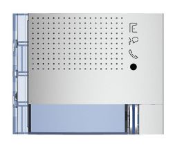 Bticino 351111 Front panel SFERA New for loudspeaker LED 1RT ALLMETAL, (aluminium)