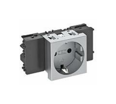 OBO Bettermann STD-D0C AL1 0° 1-way socket SCHUKO, 6120352